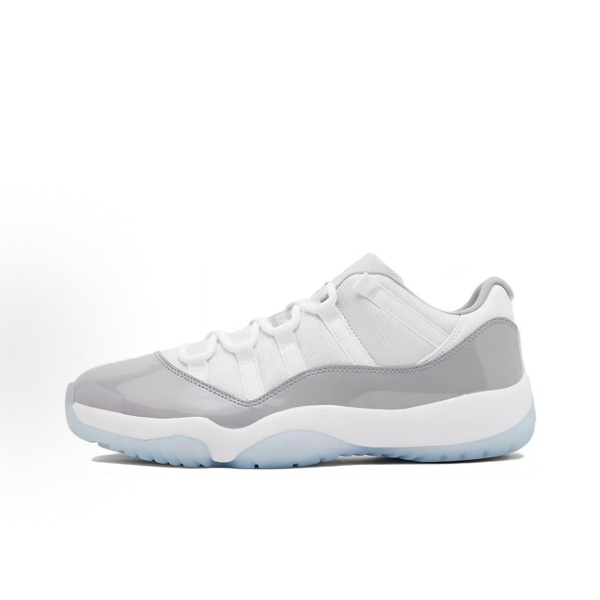 Jordan Air Jordan 11 Low "Cement Grey" – Trendy Low-Top Retro Basketball Shoes (Unisex) – White/Grey