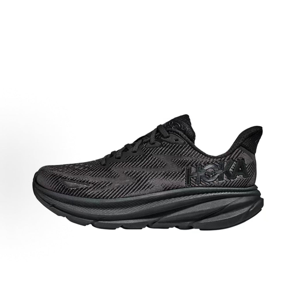 HOKA ONE ONE Clifton 9 Wide Women's Responsive & Cushioned Running Shoes - Black