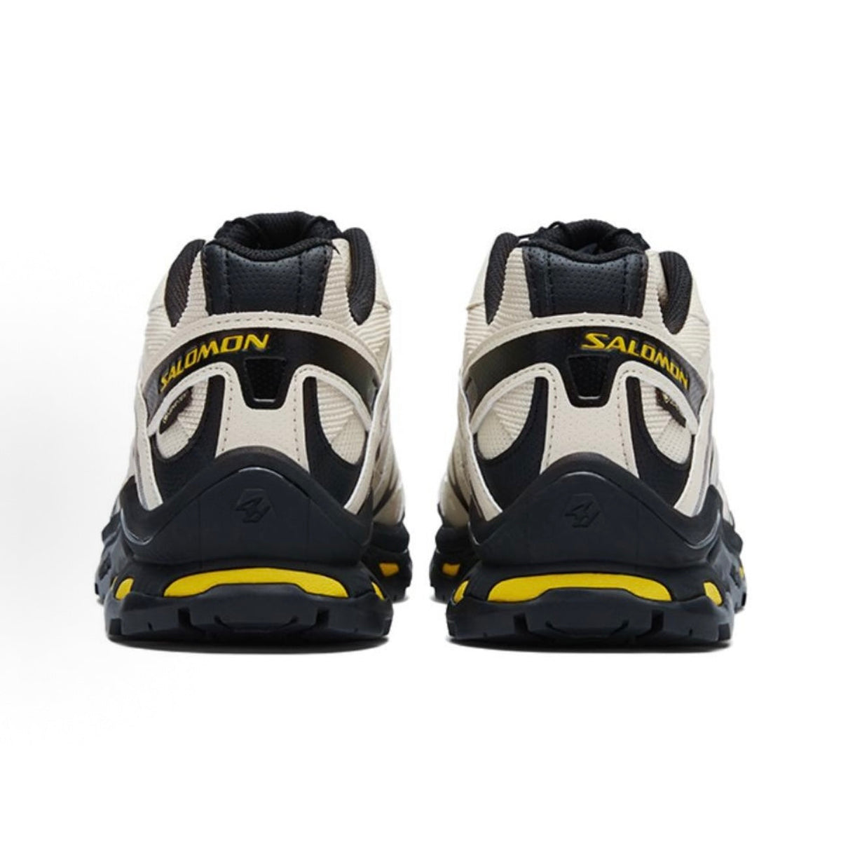 Salomon XT-Quest GTX Unisex – "Little Bee" (Beige/Grey, Black, and Sulfur Yellow)